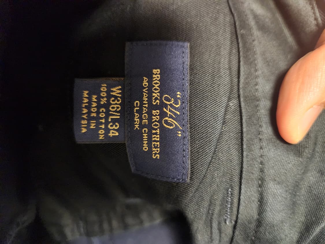 브룩스브라더스 치노팬츠 네이비 36사이즈 상품이미지2