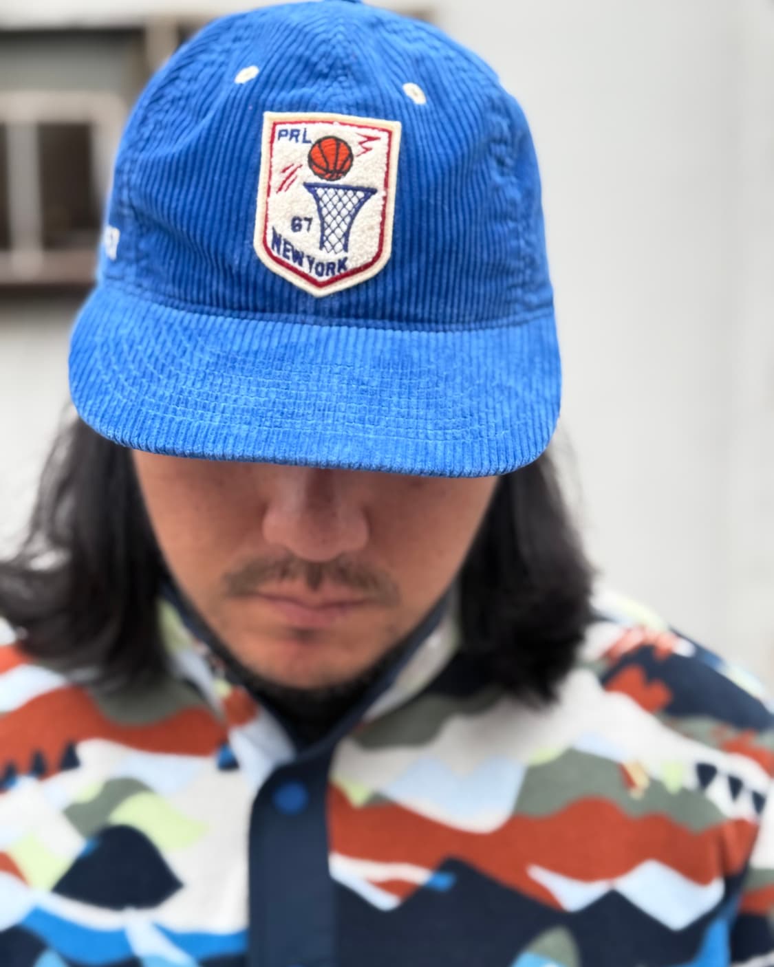 폴로 랄프로렌 셰닐 패치 코듀로이 볼캡 - 블루 OS 상품이미지9