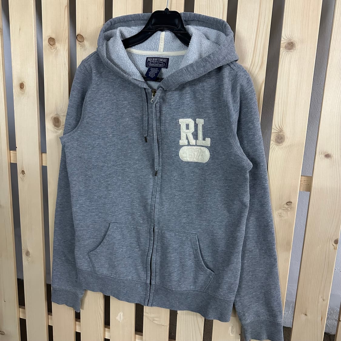 (M) 폴로 그레이 후드집업 상품이미지2