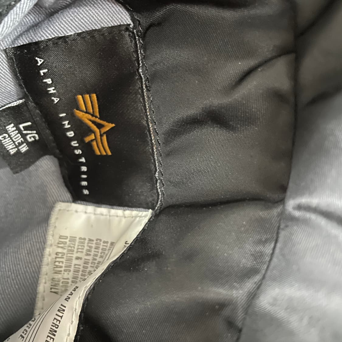 알파인더스트리 ma-1 항공 자켓 블랙 L 상품이미지5