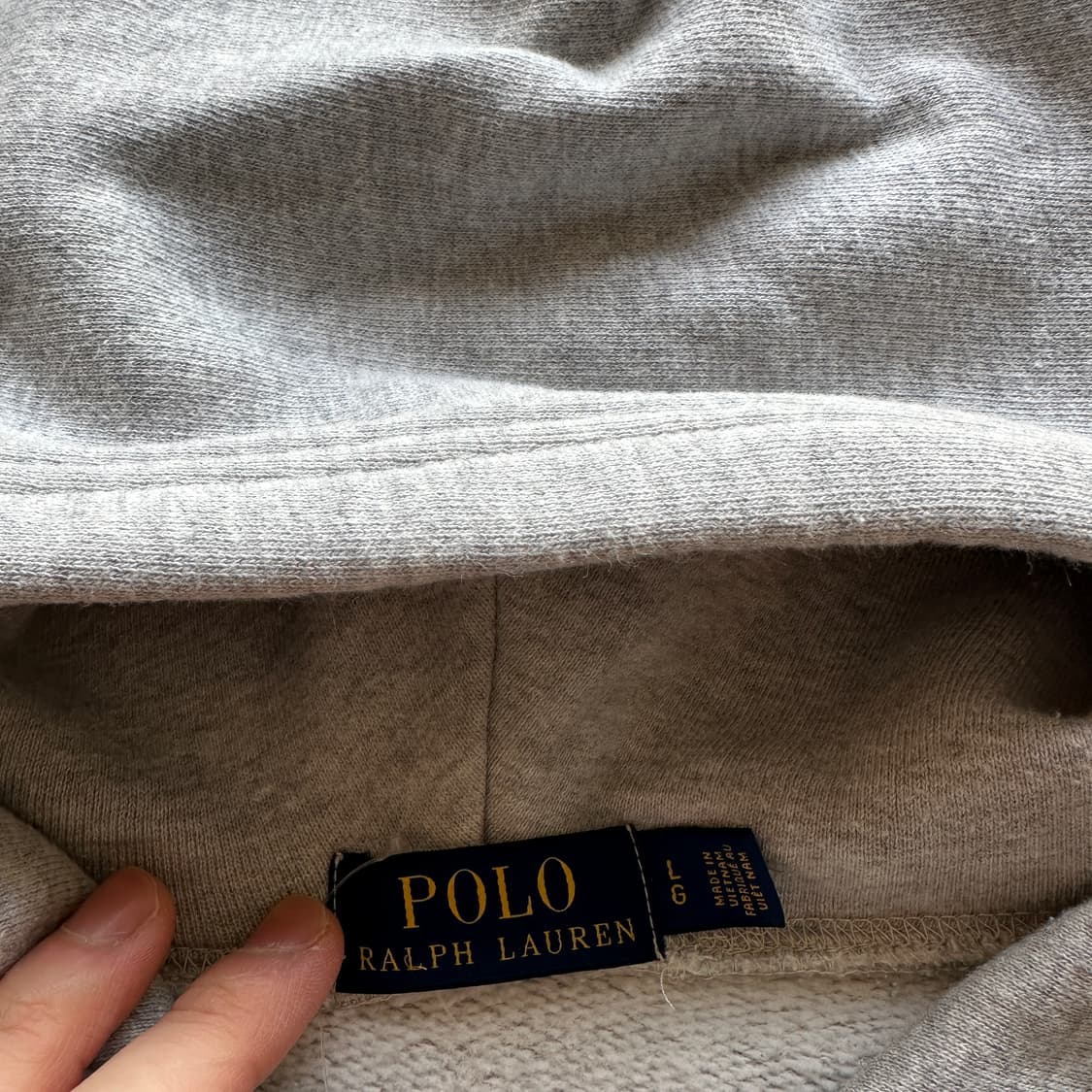 폴로 그레이 후드티 상품이미지4