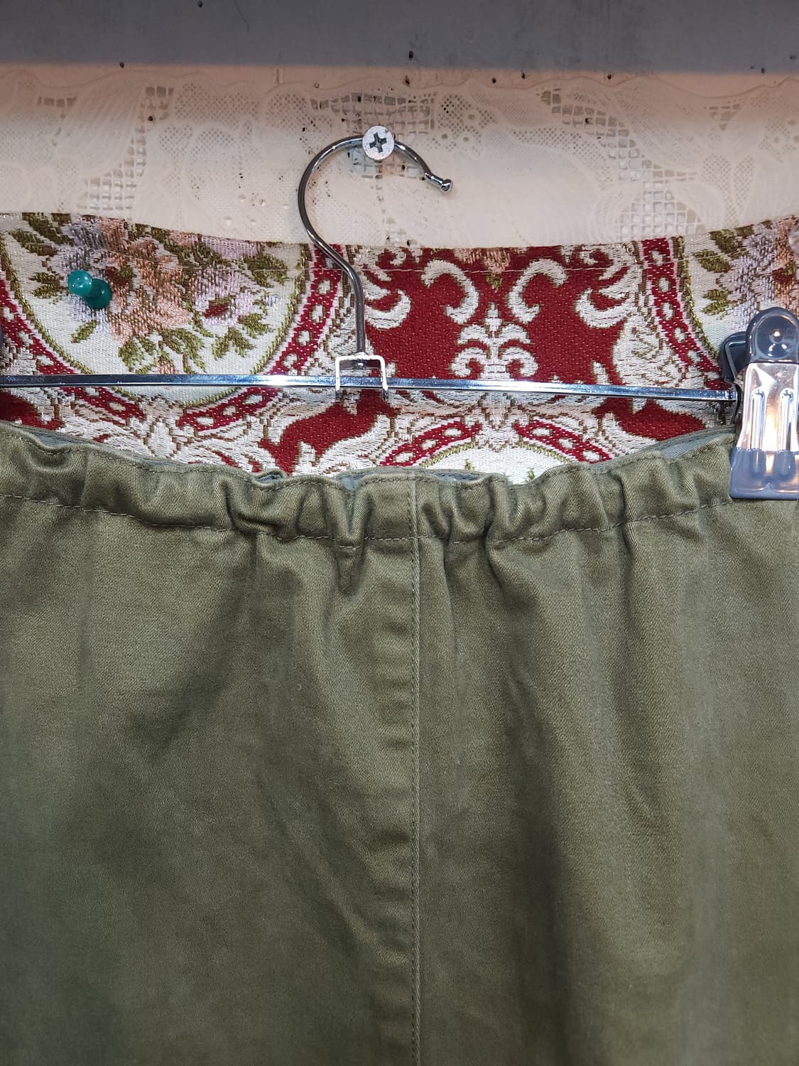 드러그스토어 카키 벤딩 코튼 롱 스커트 drugstore's
 상품이미지10