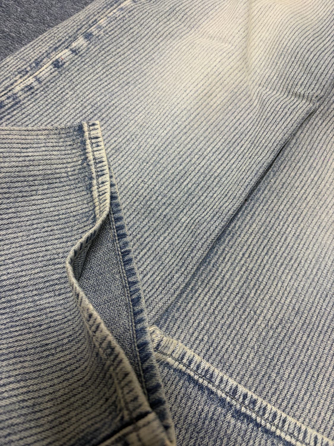 트루 와이드 데님 팬츠 - 라이트 웨일 인디고 상품이미지5