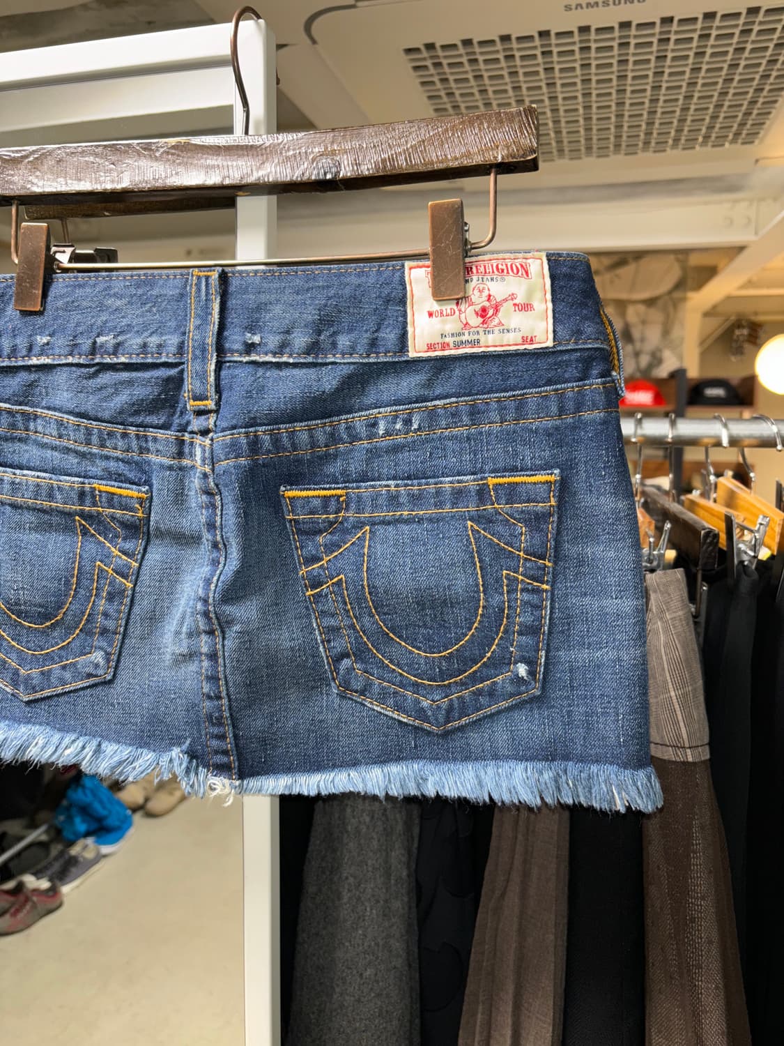 트루릴리전 데님 마이크로 스커트 상품이미지4