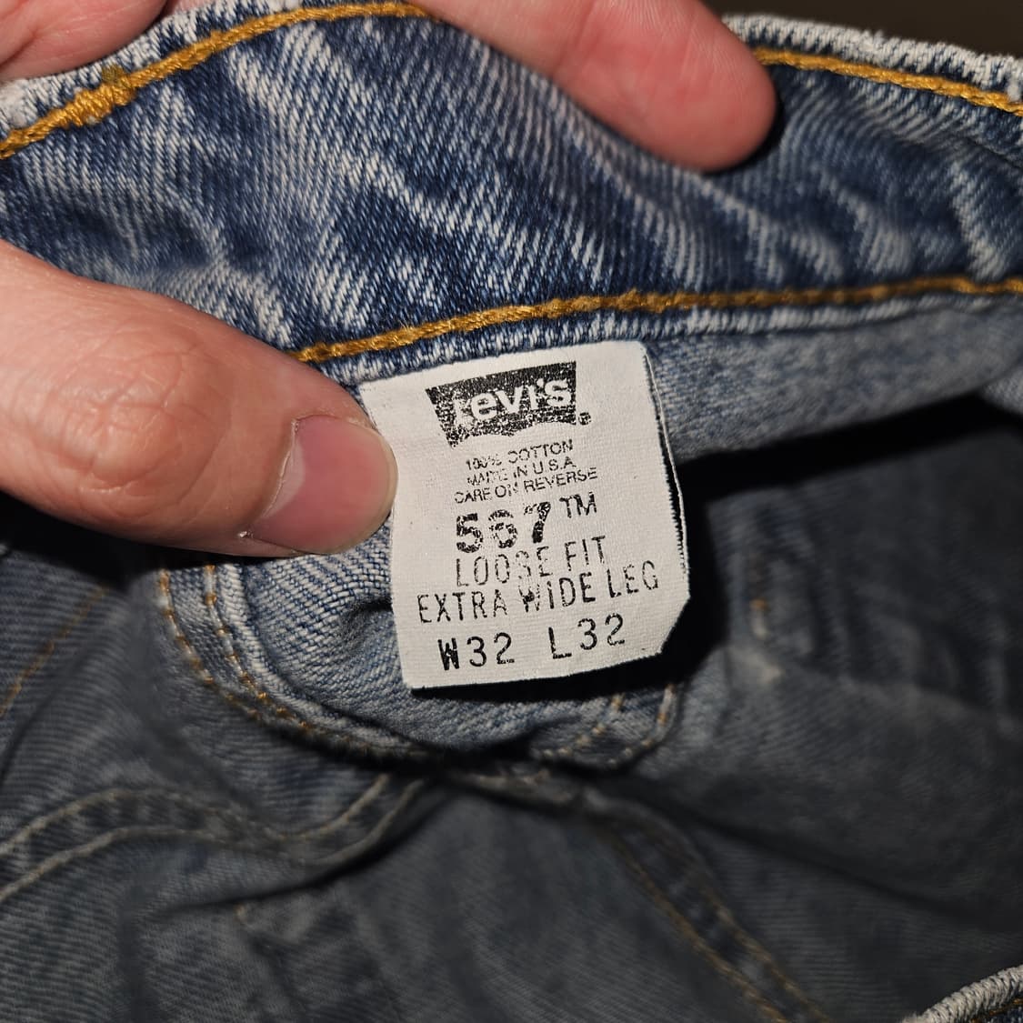 90s 리바이스 567 made in usa 상품이미지5