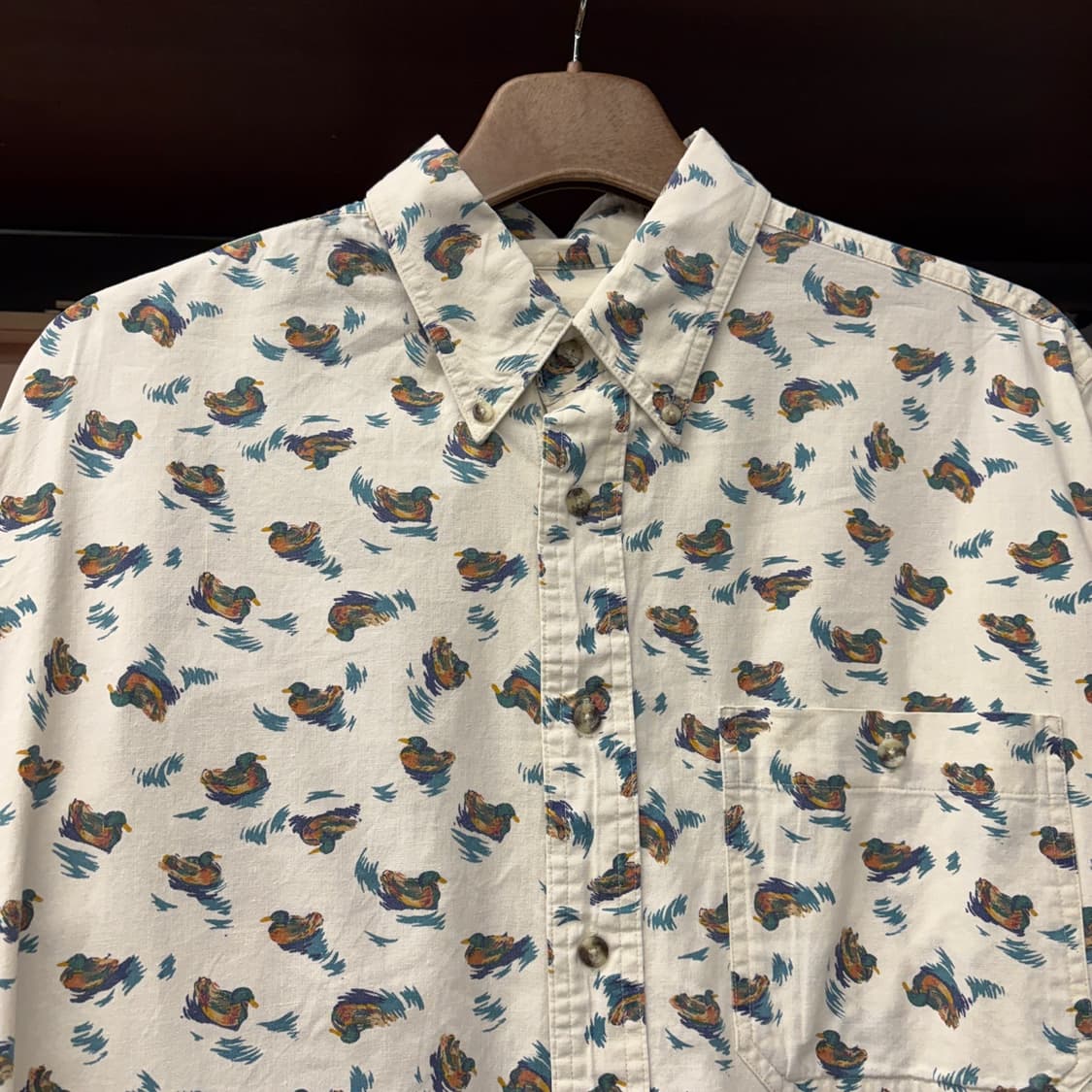 90s 랭글러 러기드 웨어 올오버 애니멀 패턴 헌팅셔츠 N1121 상품이미지3