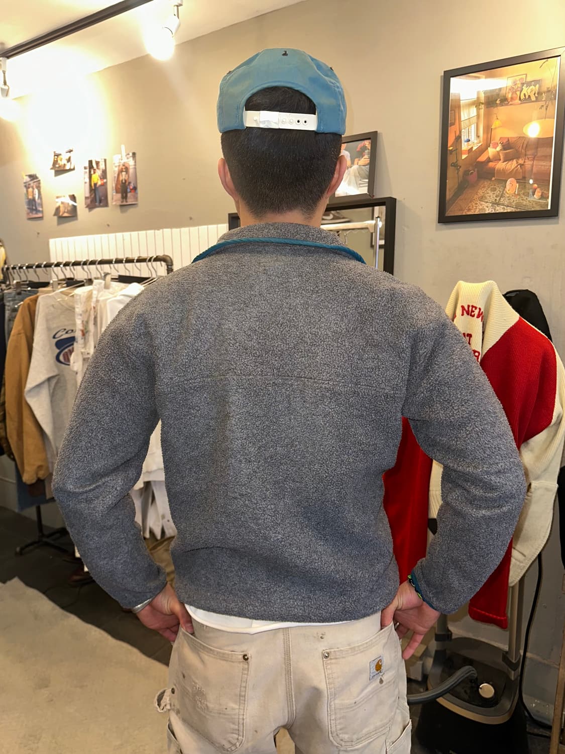 90’s LL Bean line detail grey Fleecewear 상품이미지9