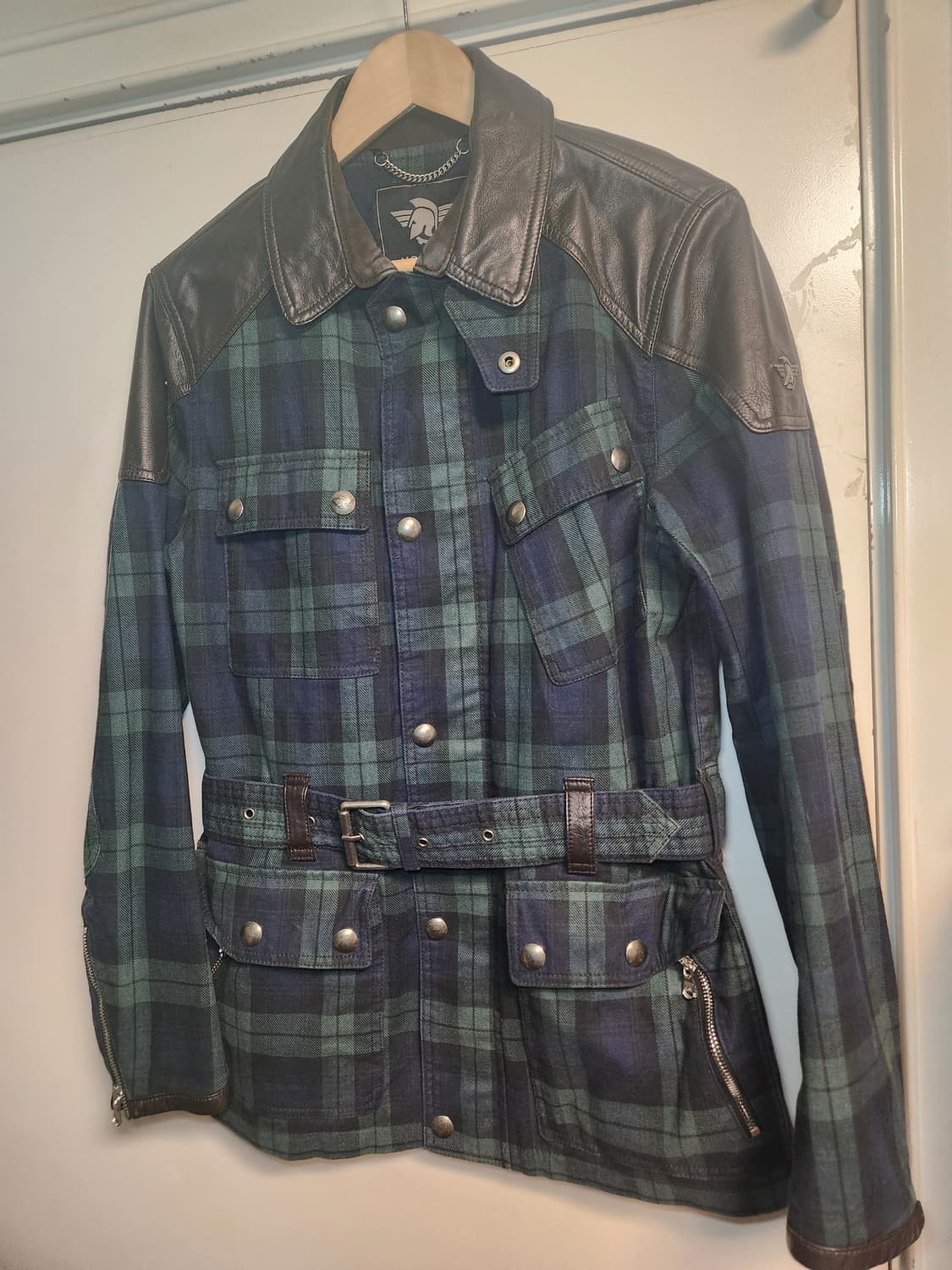 모런지(Morunge) 윌리엄 타탄체크 벨티드자켓 46 상품이미지1