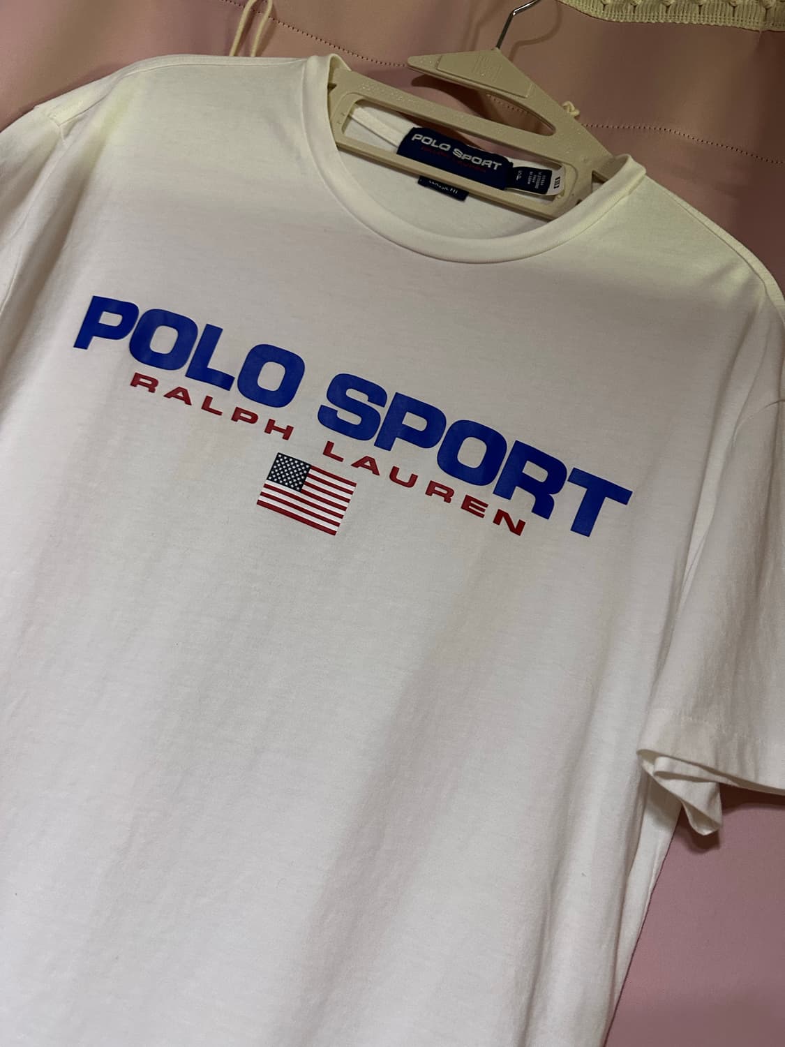 폴로랄프로렌 클래식 핏 폴로 스포츠 티셔츠 화이트 반팔 폴로반팔 상품이미지2