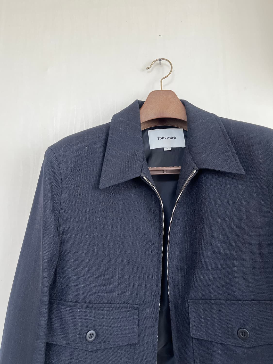 토니웩 / 25ss 버진울 밀리터리블루종 / XL 상품이미지6