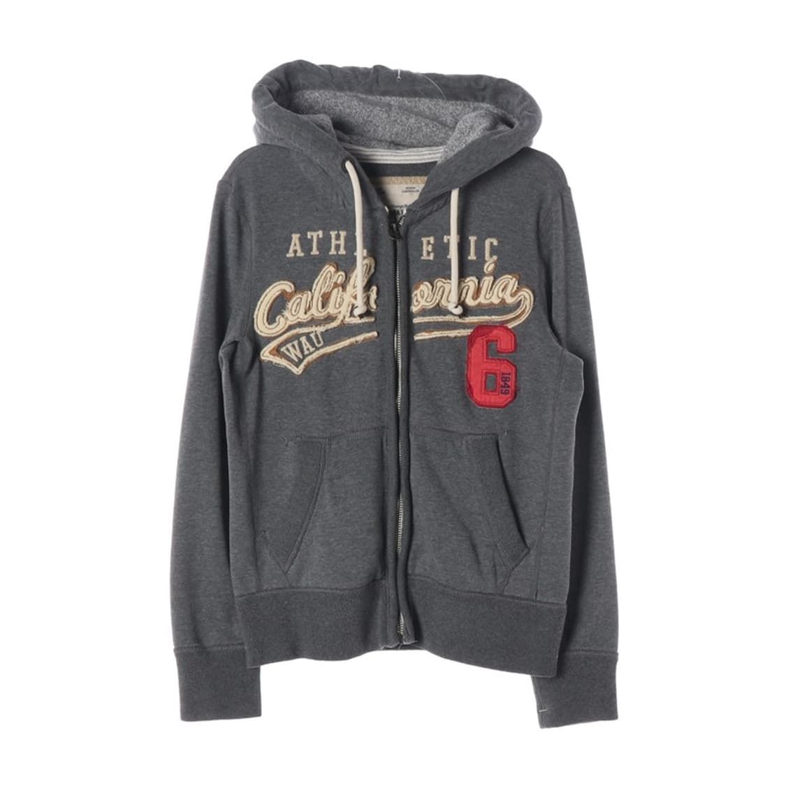 후아유 캘리포니아 아치로고 빈티지 후드집업 차콜 M 상품이미지1