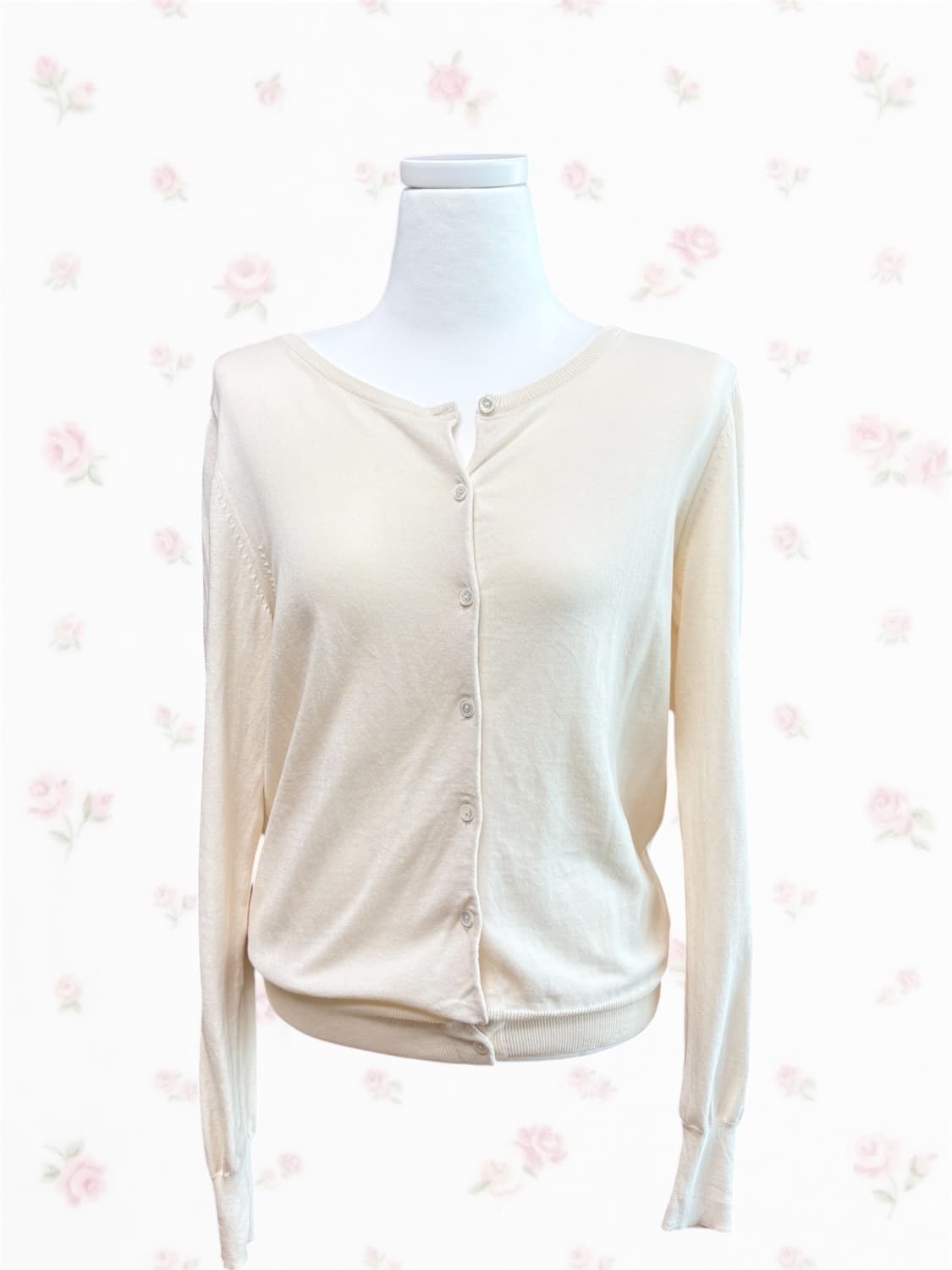 살구우유 베이직 가디건 상품이미지1