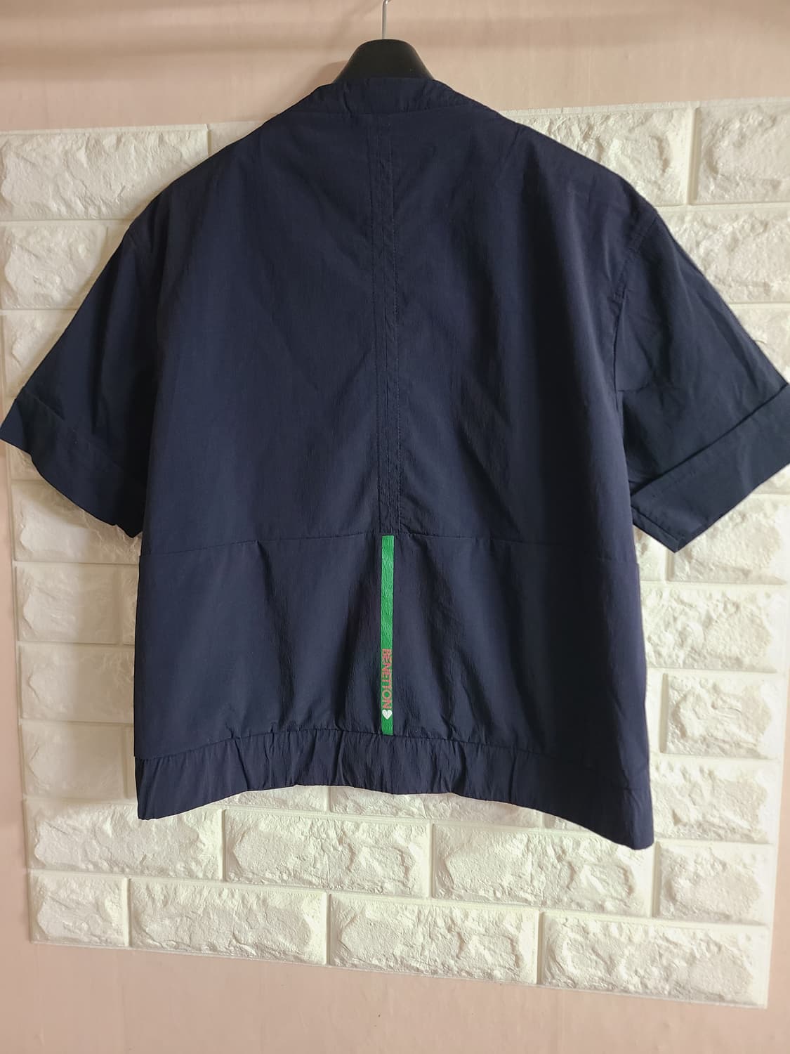 베네통 네이비 반팔 자켓 M(95) 상품이미지6