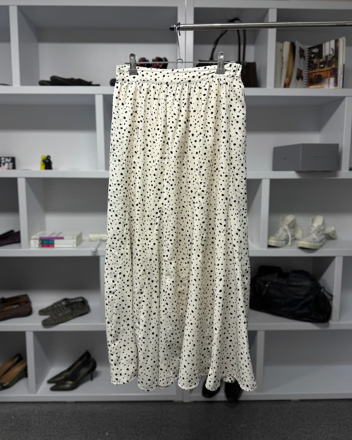 빈티지 폴카 도트 롱 스커트 상품이미지1