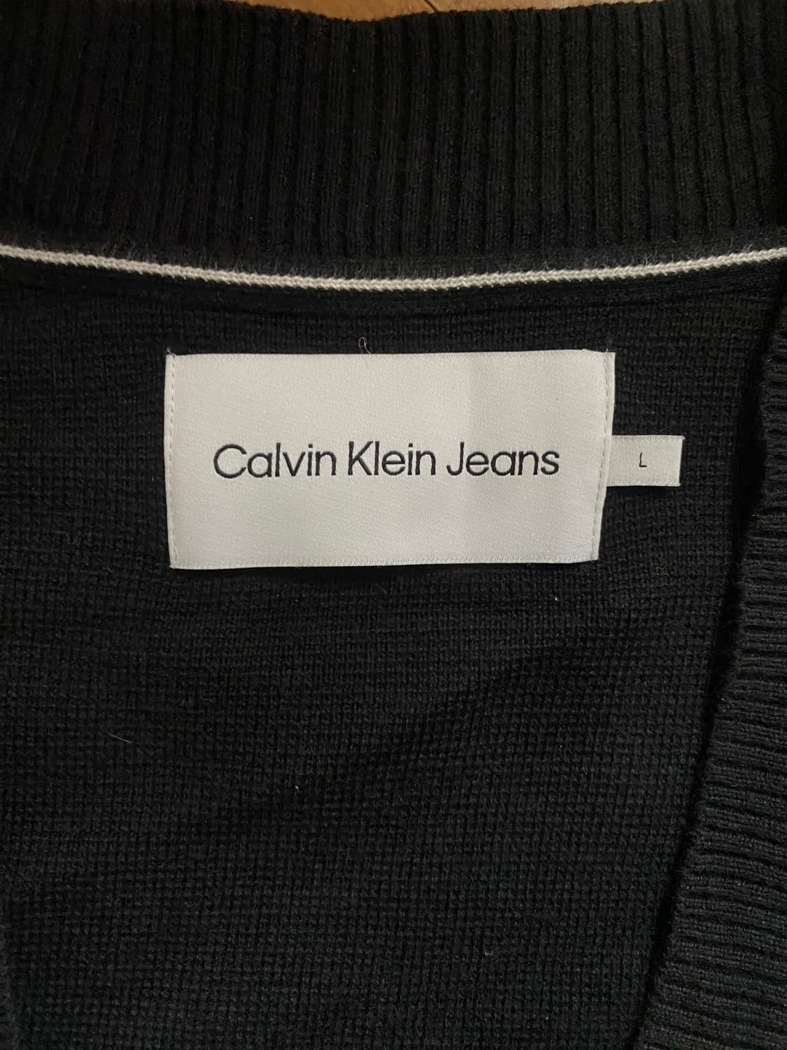 Calvin Klein Jeans 블랙 가디건 L (105) 상품이미지2