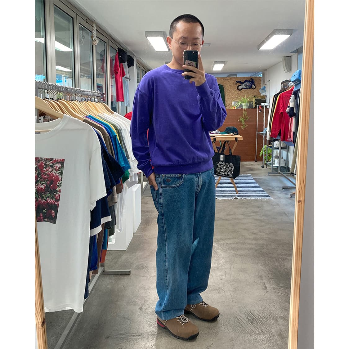 빔즈 하트 코튼 맨투맨 상품이미지1