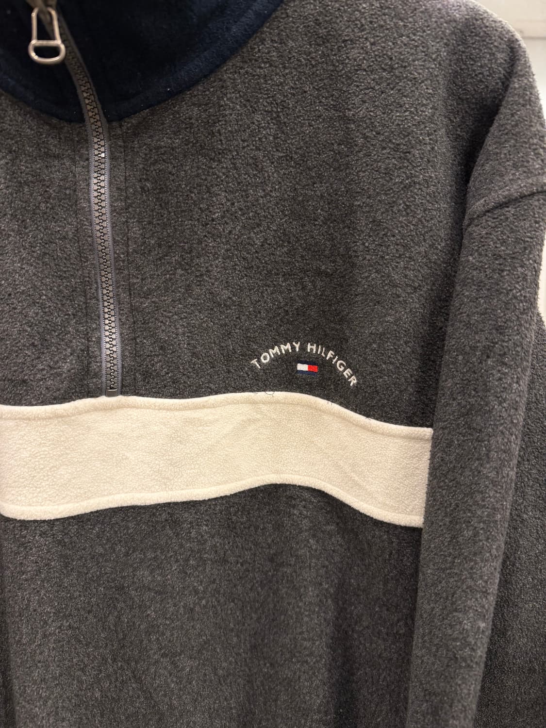 00s Tommy Hilfiger 타미힐피거 하프넥 집업 플리스 스웻 상품이미지5