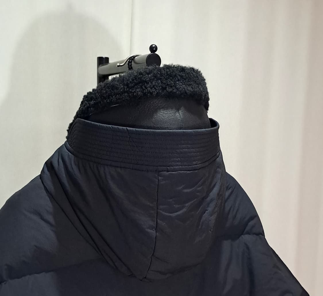 (택포) 커스텀멜로우 무스탕후드 배색 구스다운 B55 상품이미지6