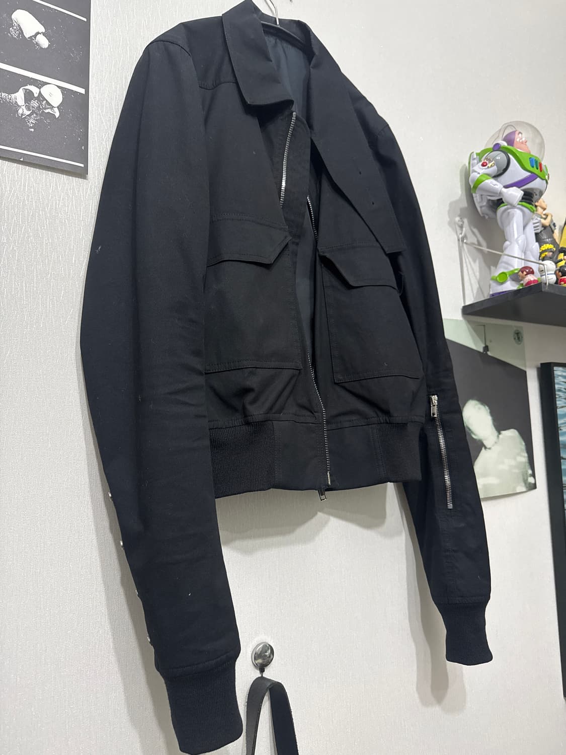 [50] (플리키뱅 착용 )릭오웬스 17ss 글리터 봄버 상품이미지3