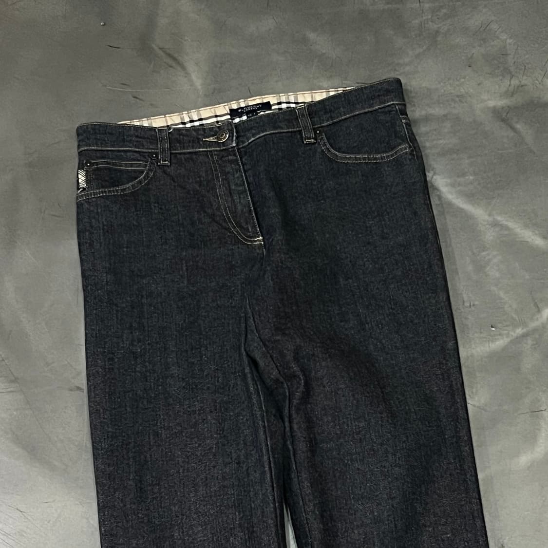  버버리 체크 데님 팬츠 +명품감정서 y14477 상품이미지3