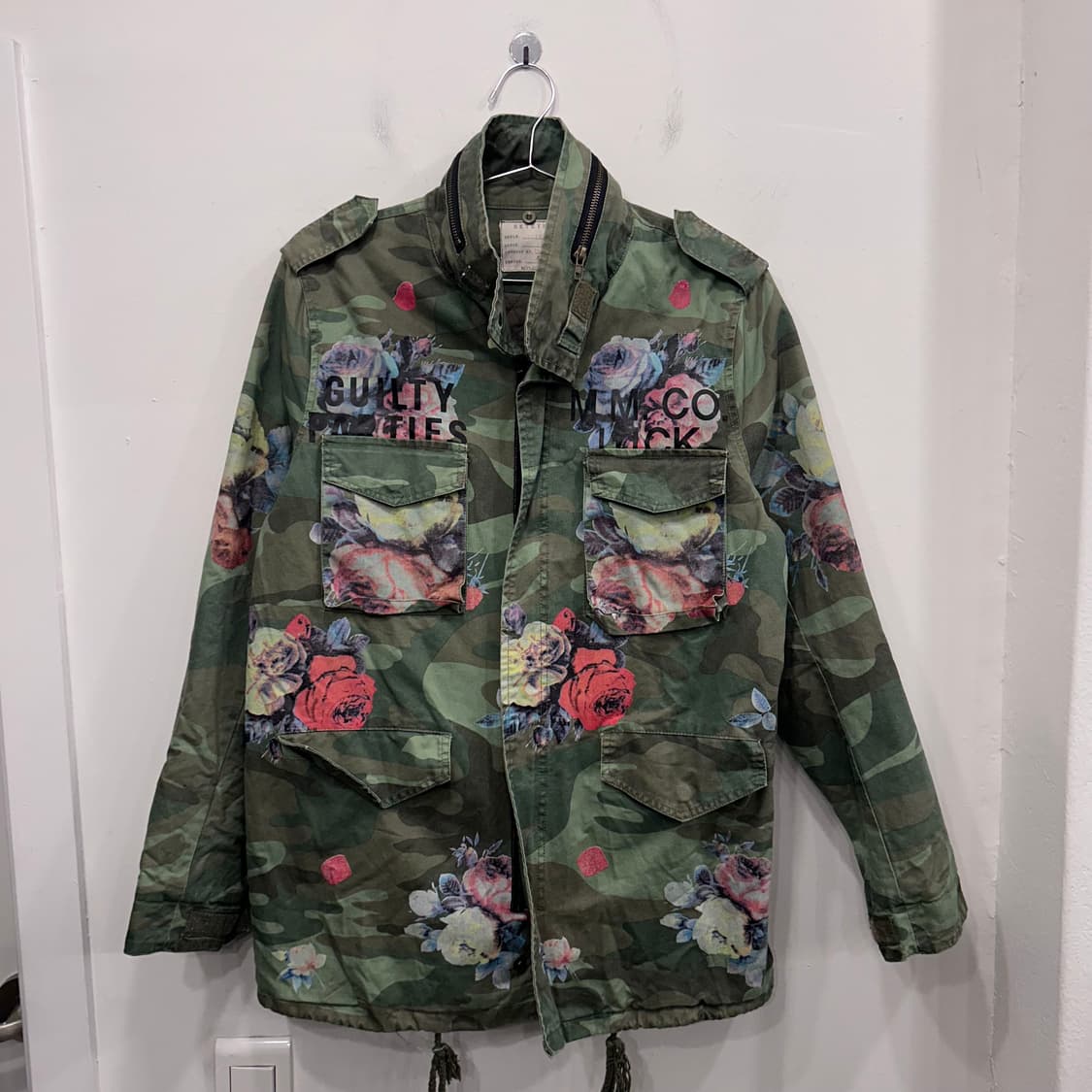 SKYEYE 플라워 나염 밀리터리 누빔 야상 상품이미지2