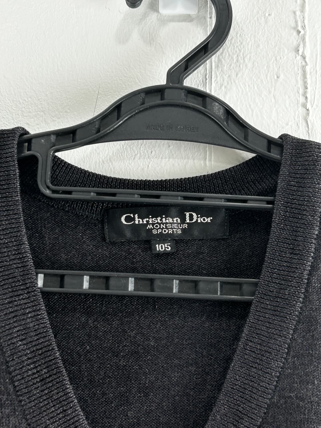 크리스챤디올 Christian Dior 울 100% 니트 조끼 105 상품이미지4