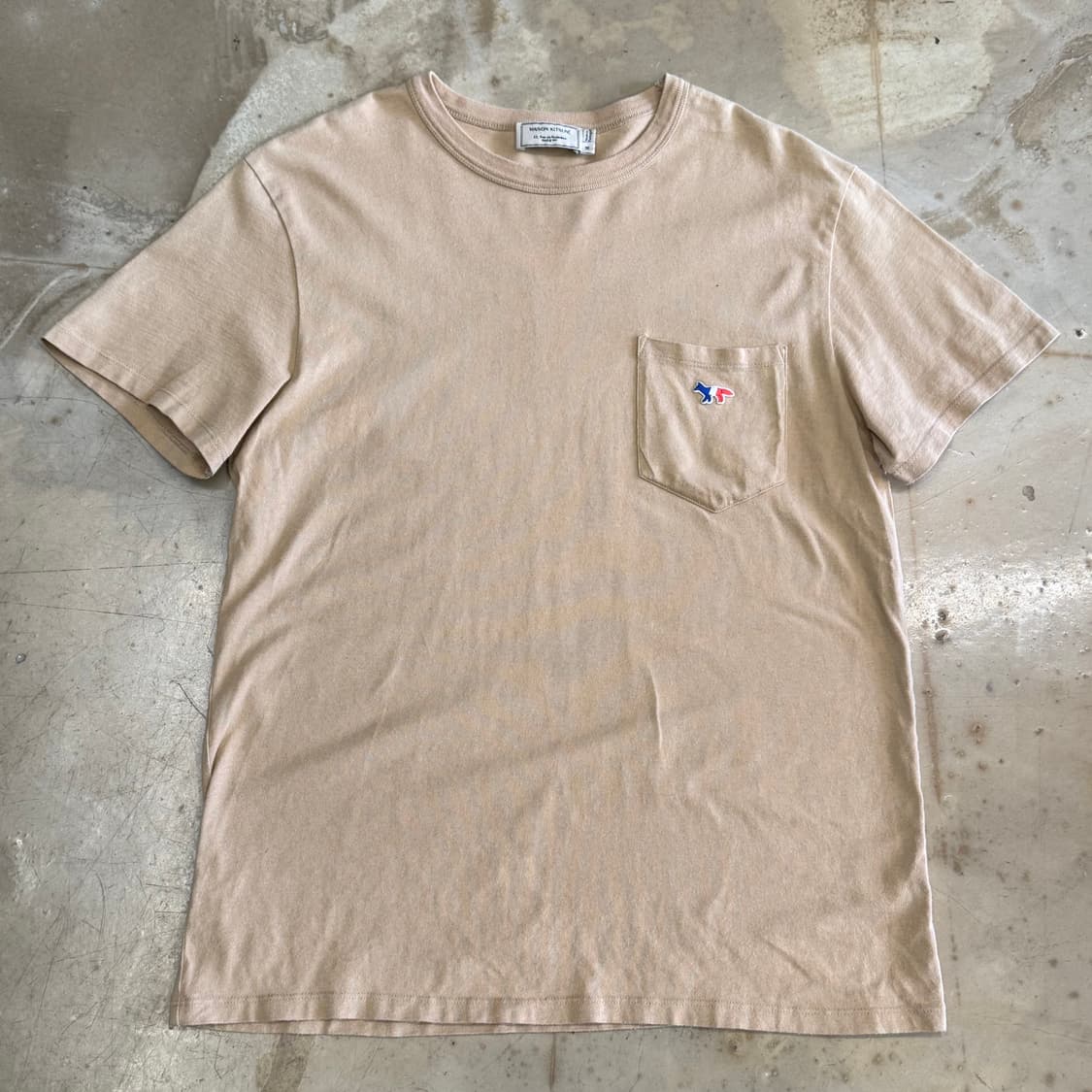 M 메종키츠네 원포켓 프랑스 폭스 로고 반팔티 상품이미지2