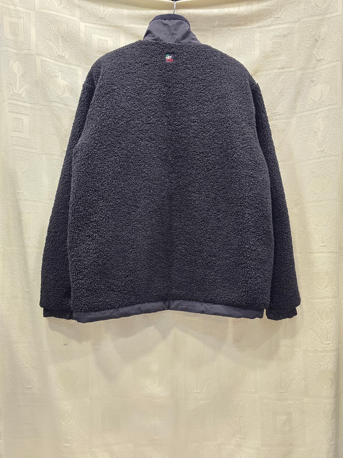 베네통 남여공용 뽀글이 후리스 자켓 검정 L(100) 상품이미지5