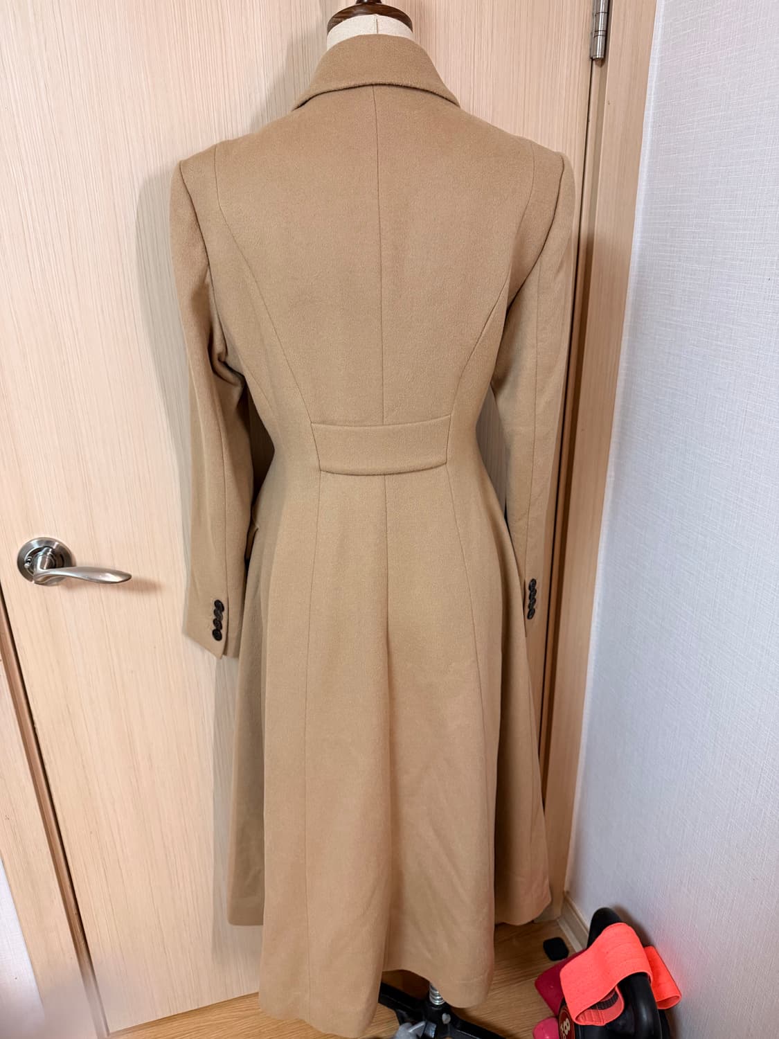 브라이드앤유 TANIA 타니아 클래식 에이라인 코트 카멜색 울코트정장코트 상품이미지9