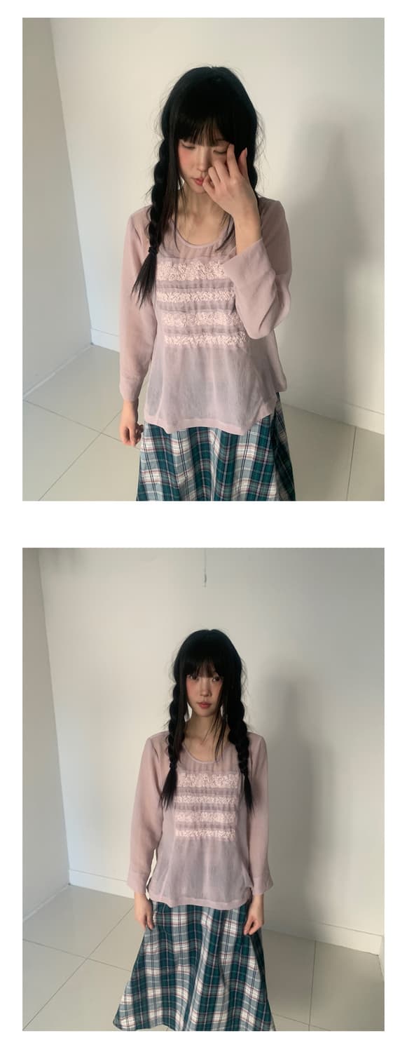 Check flare skirt 상품이미지8