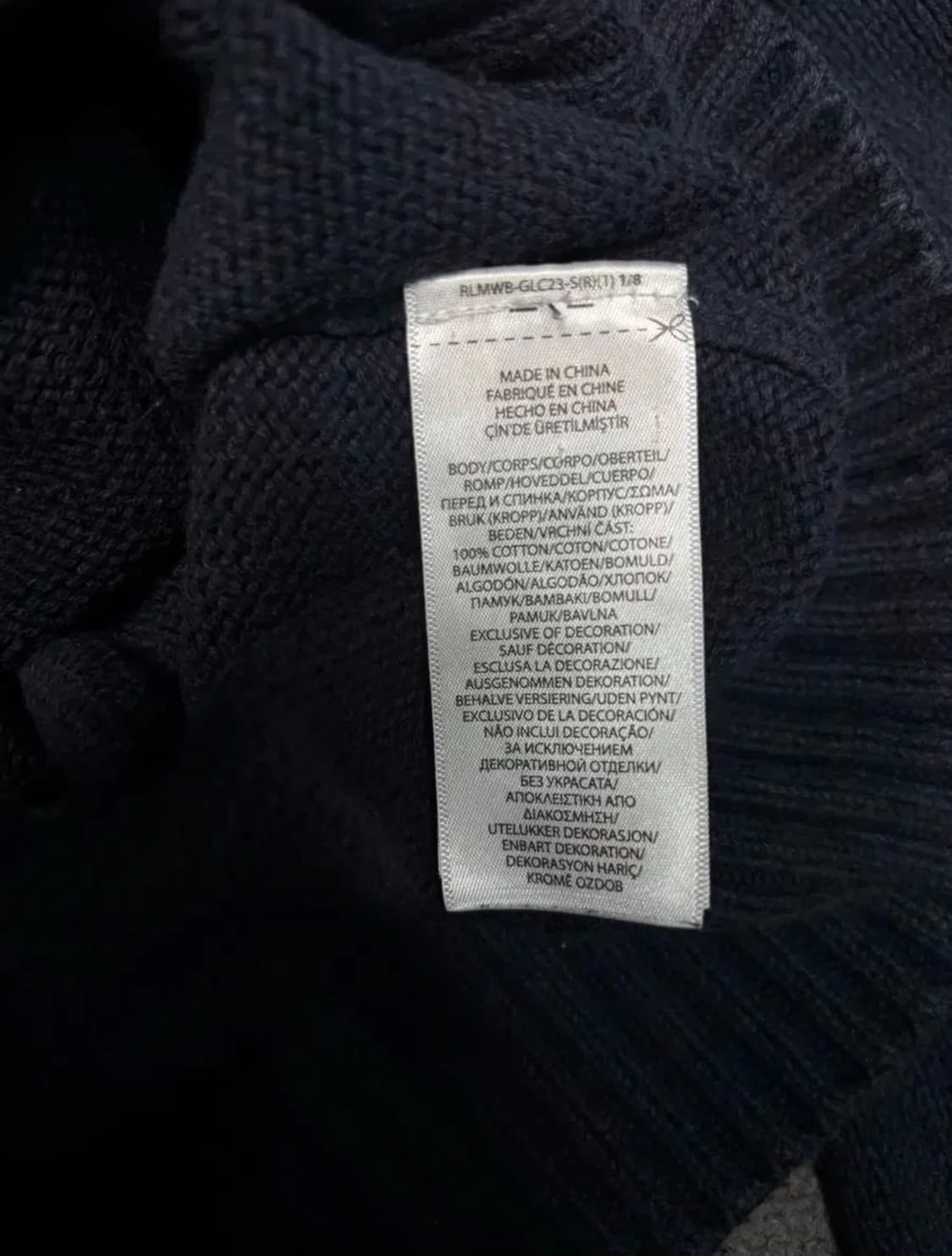 폴로 QR 네이비 폴로베어 니트 상품이미지5