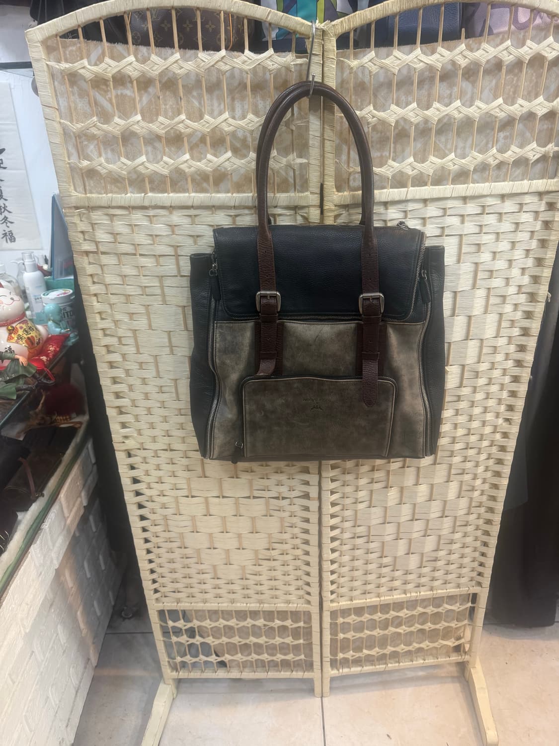 정품 우영미 지퍼 레더 변신 숄더백 팝니다 상품이미지1