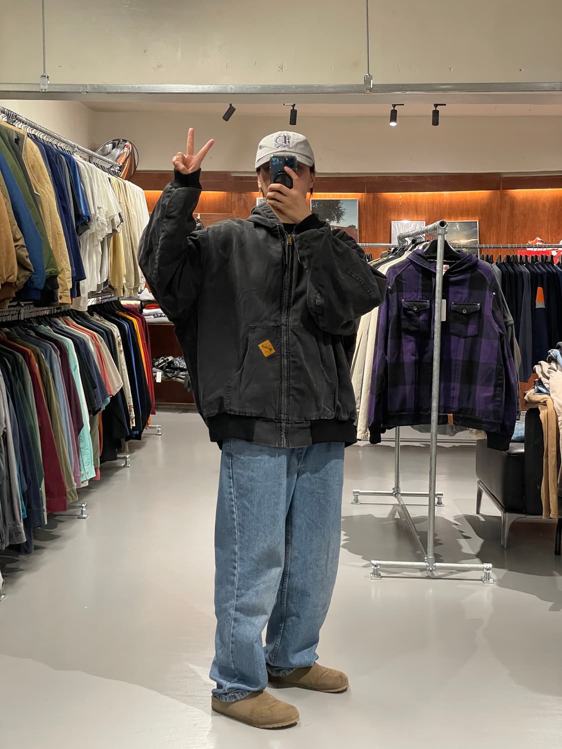 빈티지 엑티브 워크 후드 자켓   상품이미지5