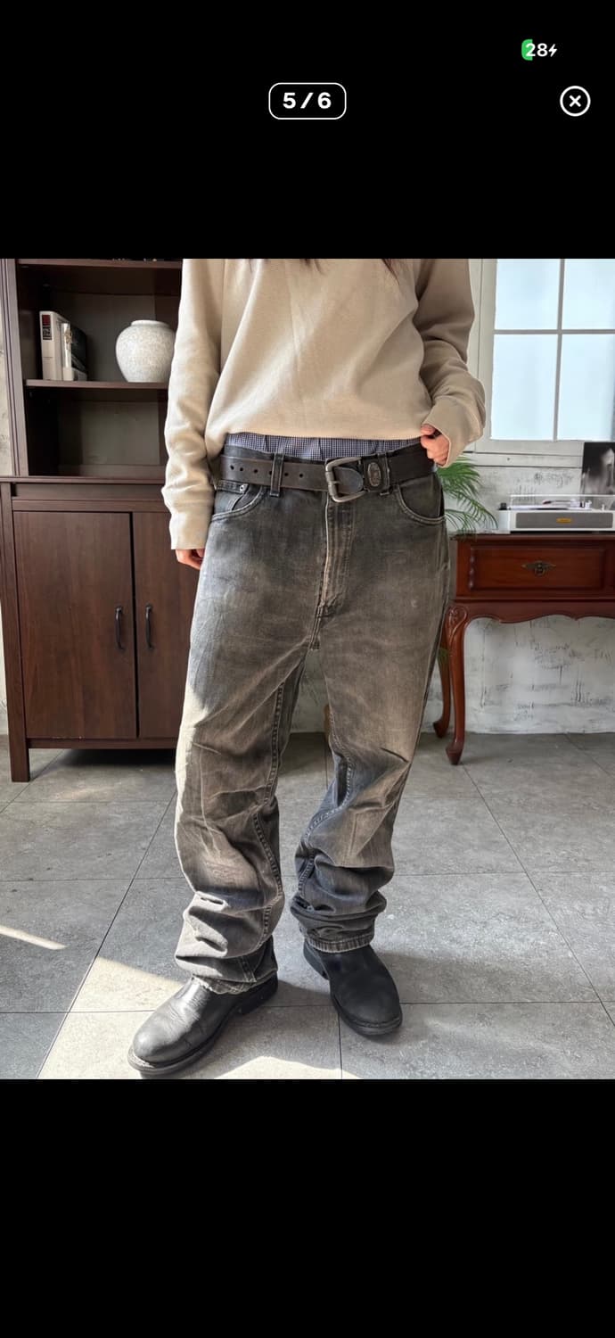 리바이스 516 흑청 상품이미지1