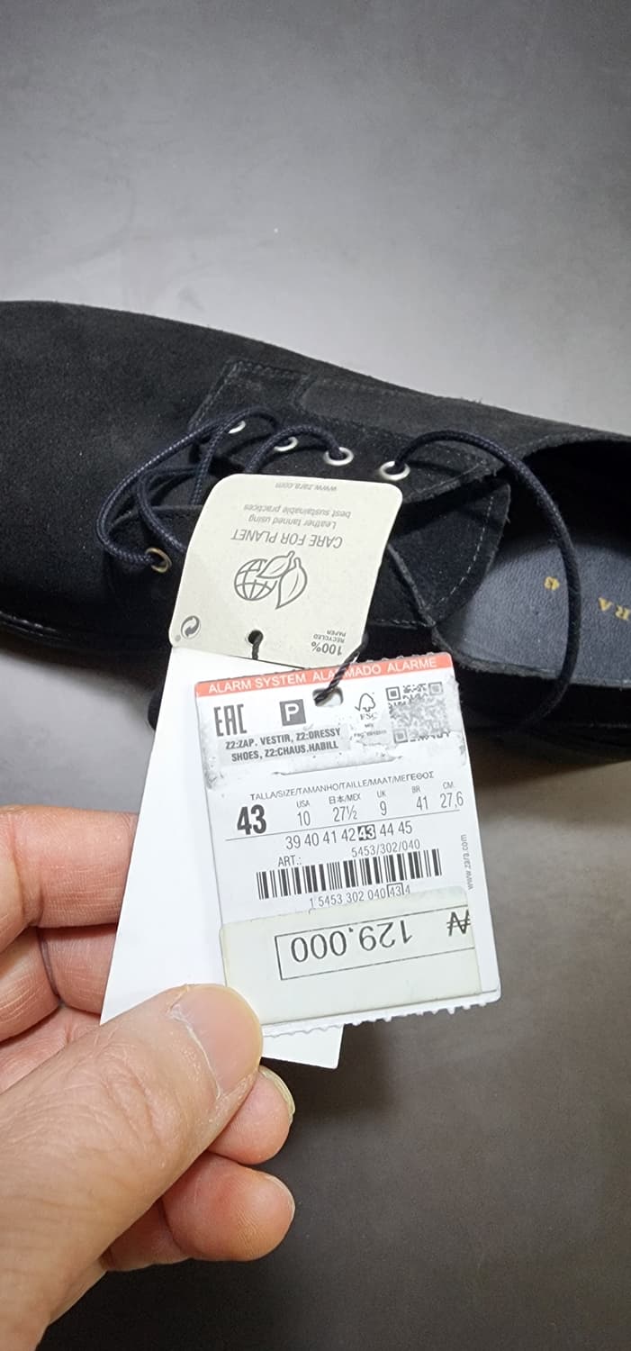 (새상품)자라 스웨이드 구두 280 상품이미지5