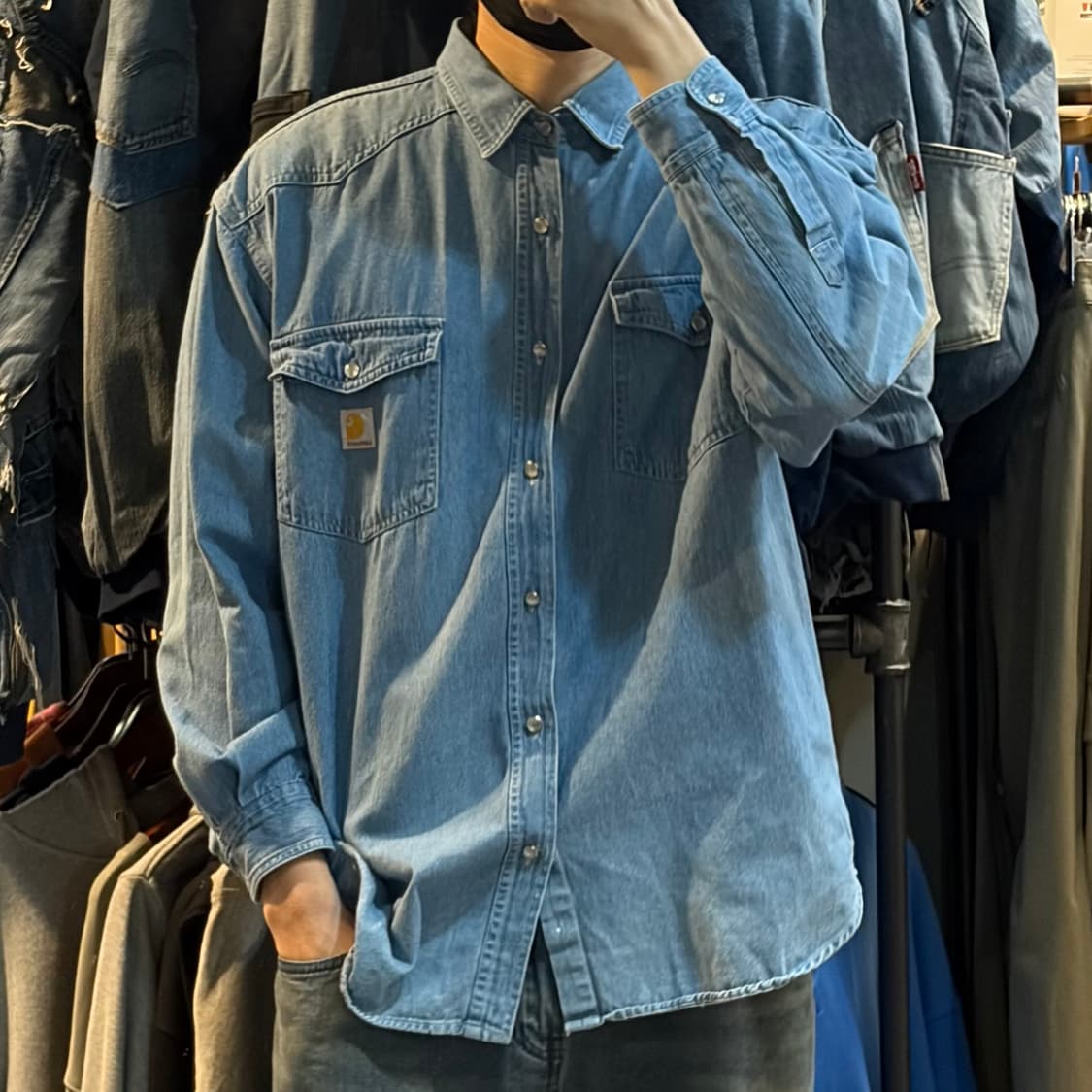 [NO.9] 칼하트 데님 긴팔셔츠 상품이미지3