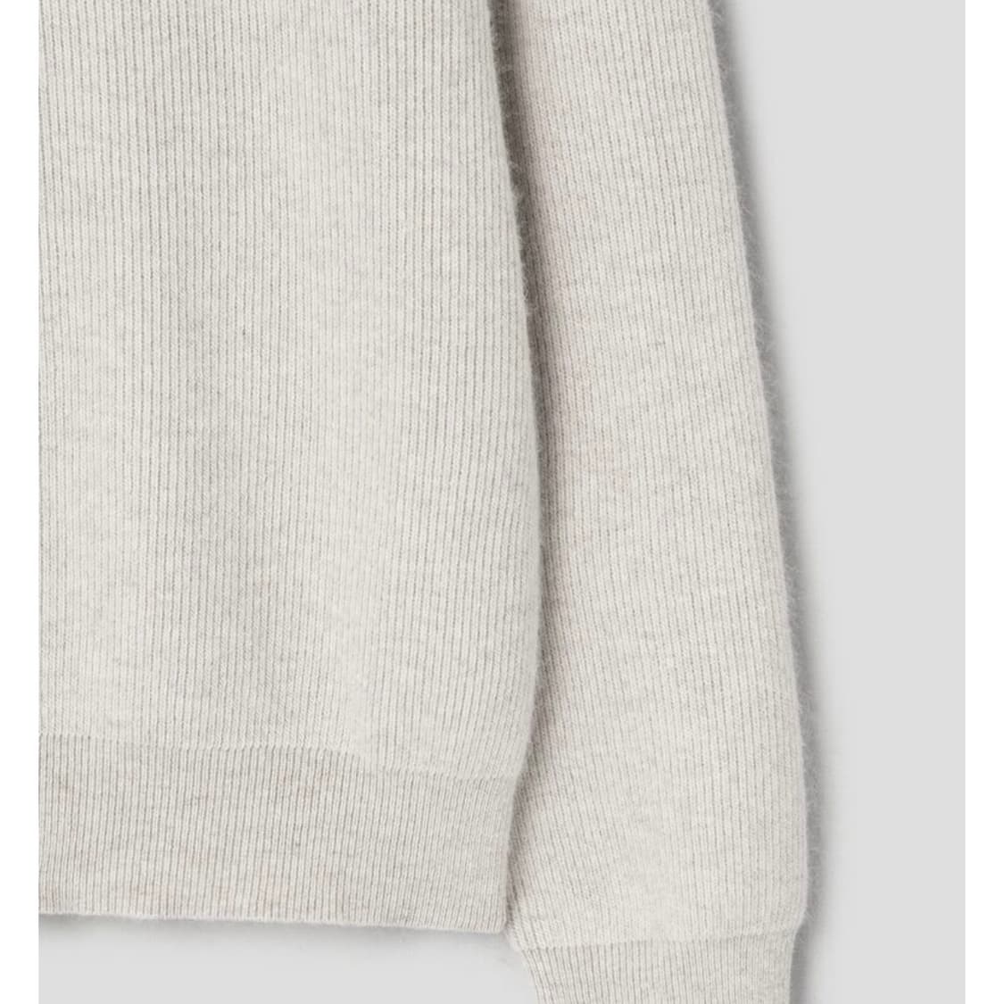 새제품) XL 에잇세컨즈 라쿤 블렌디드 라운드 카디건 - 베이지 상품이미지4