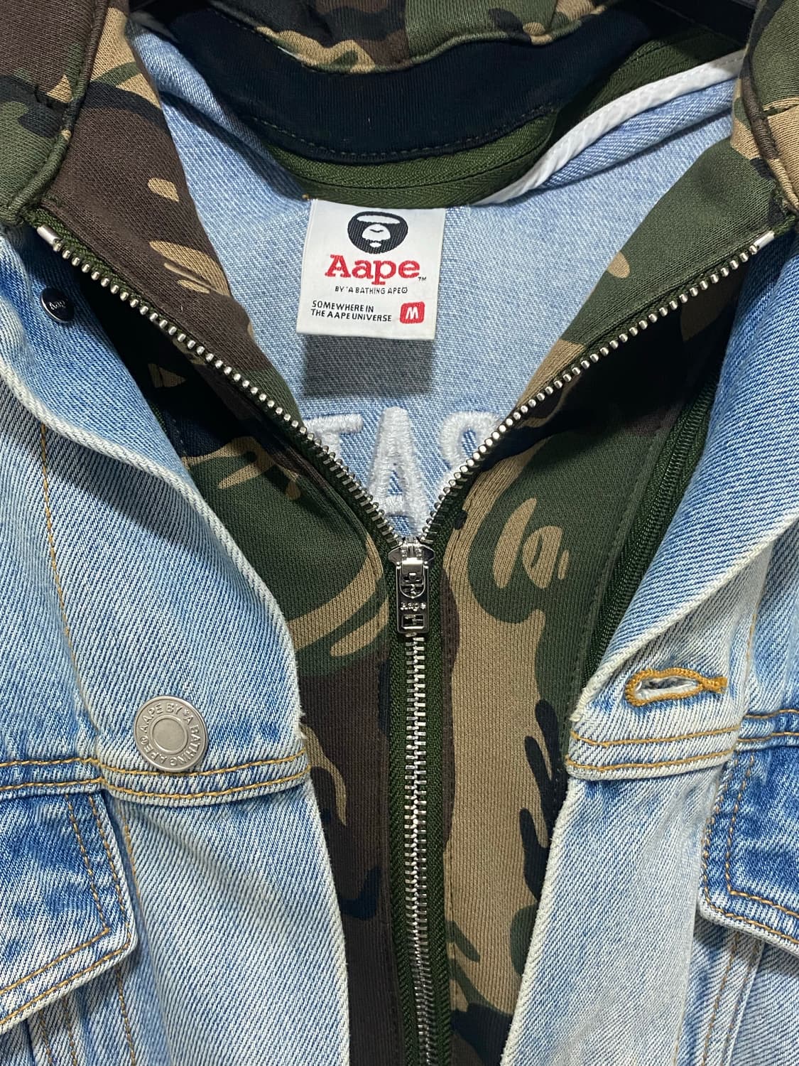 에이프(Aape) 카모 청자켓 M 상품이미지4