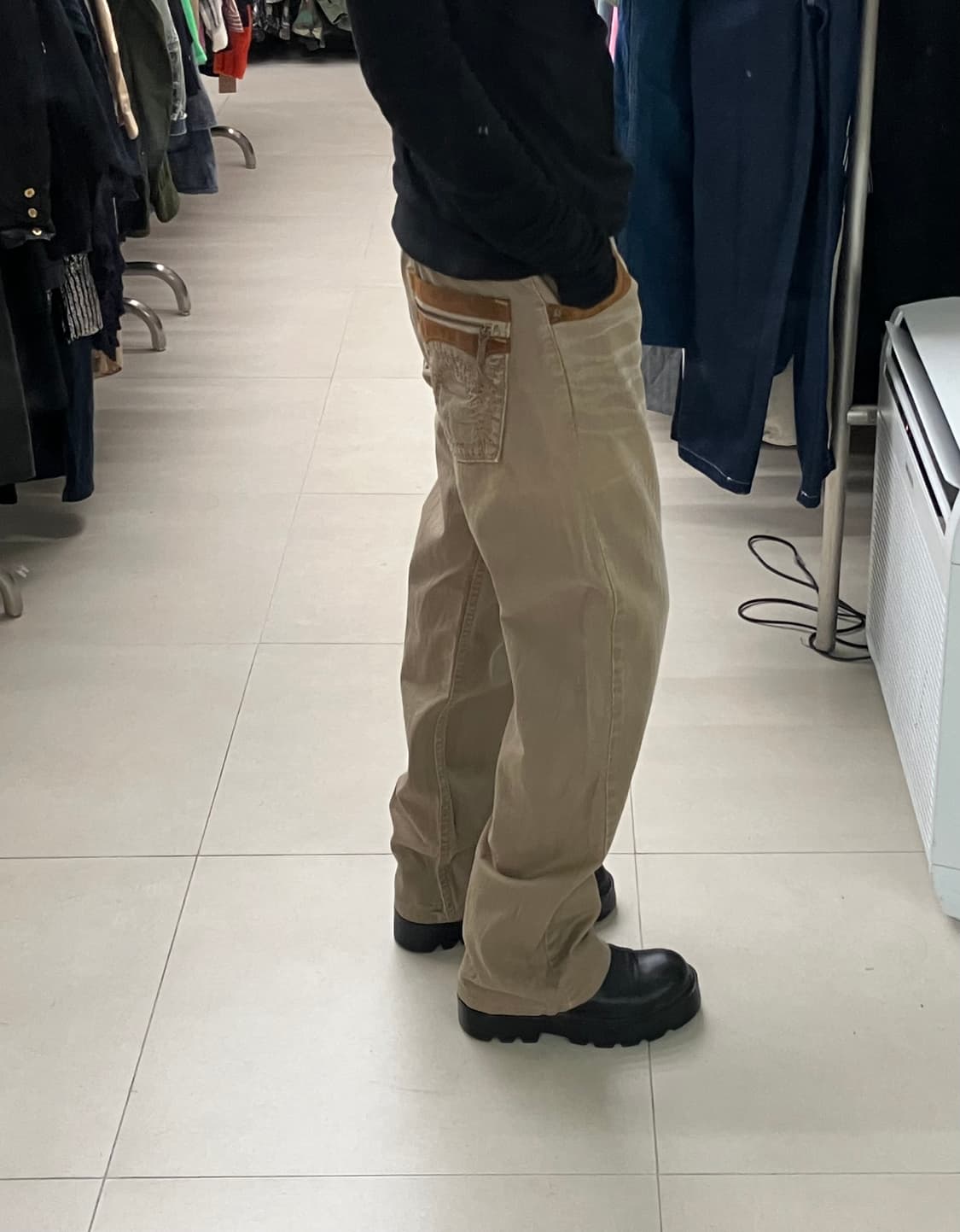 에드윈 웨스턴 베이지 워싱 코튼 팬츠 32 상품이미지7