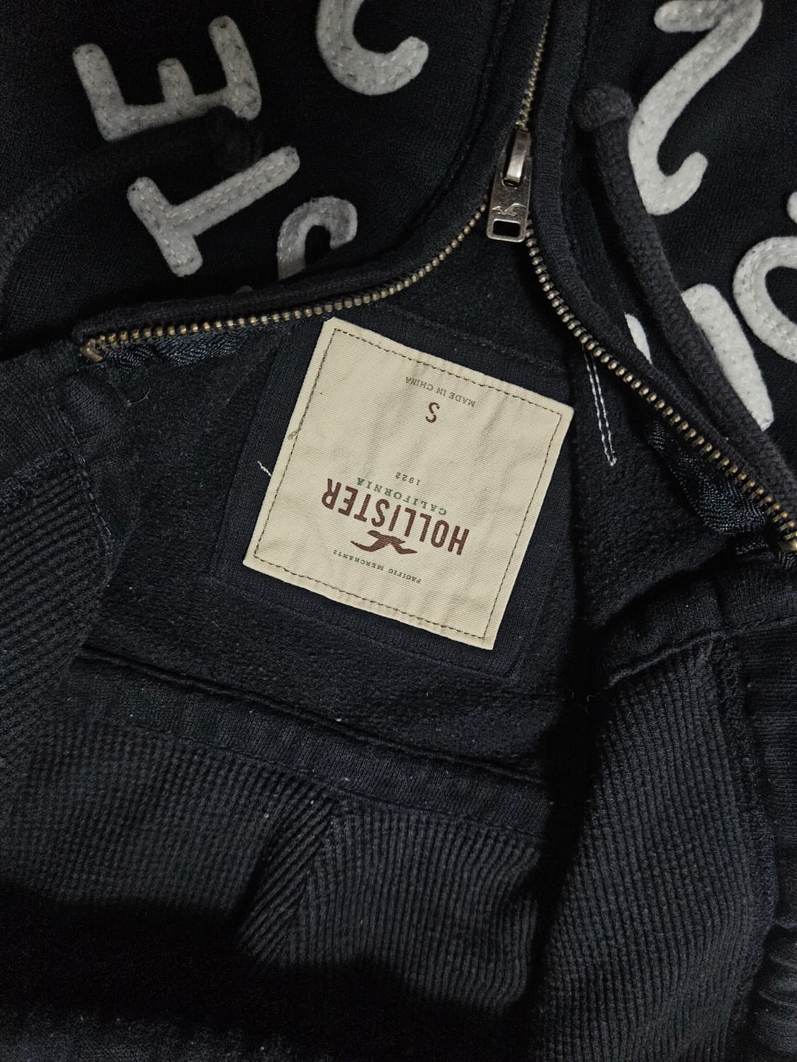 홀리스터 아치로고 딱붙핏 후드집업 S 상품이미지5