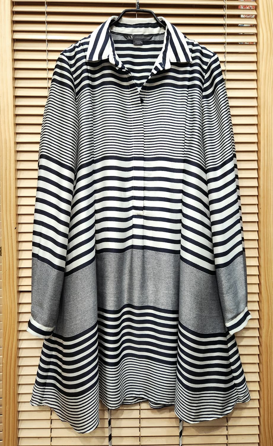 알마니 익스체인지 스트라이프 셔츠원피스 상품이미지1
