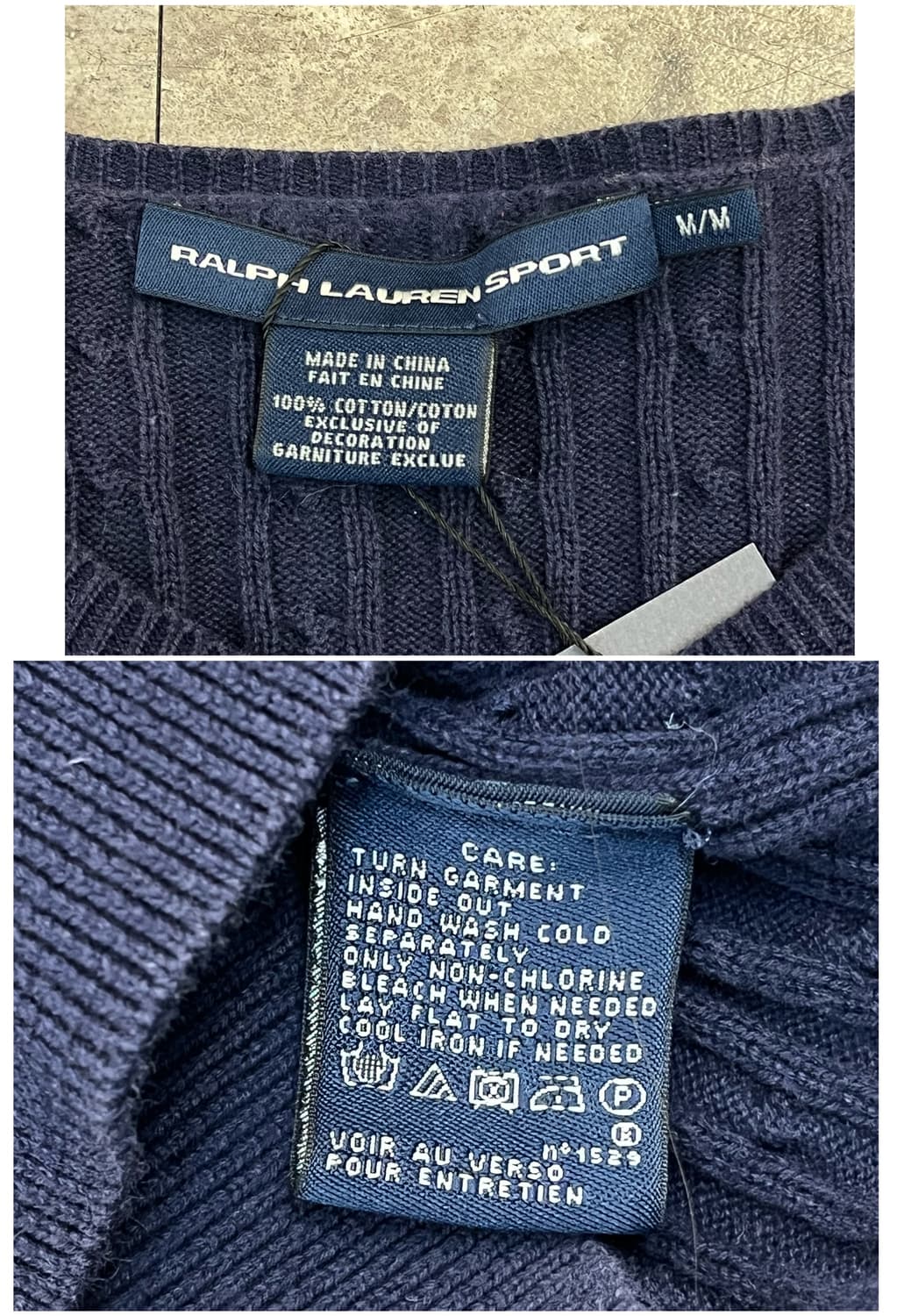 폴로 랄프로렌 가디건 네이비 M #csz3682 상품이미지4