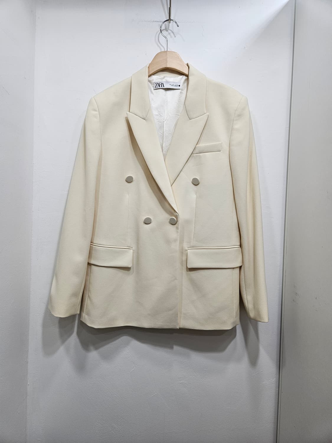 자라(ZARA) 투버튼 아이보리 블레이저 L 상품이미지1