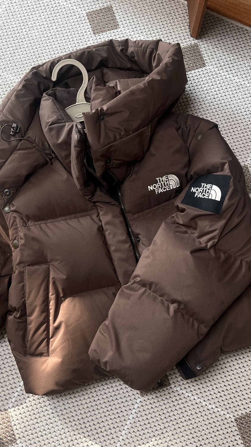 (W) 노스페이스 노벨티 눕시 디테쳐블 RDS 다운 자켓 브라운 상품이미지1