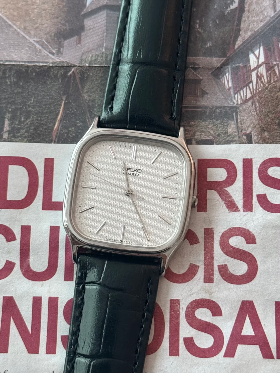 세이코 Seiko [희귀] NHK 각인 스퀘어 쿼츠 상품이미지1
