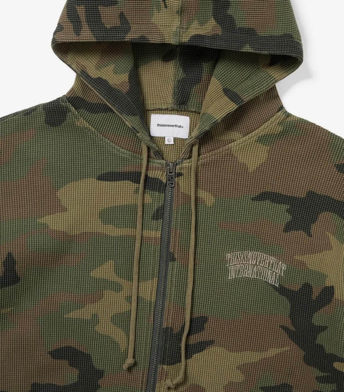 디스이즈네버댓 Camouflage Thermal Zip Up Hoodie 상품이미지2