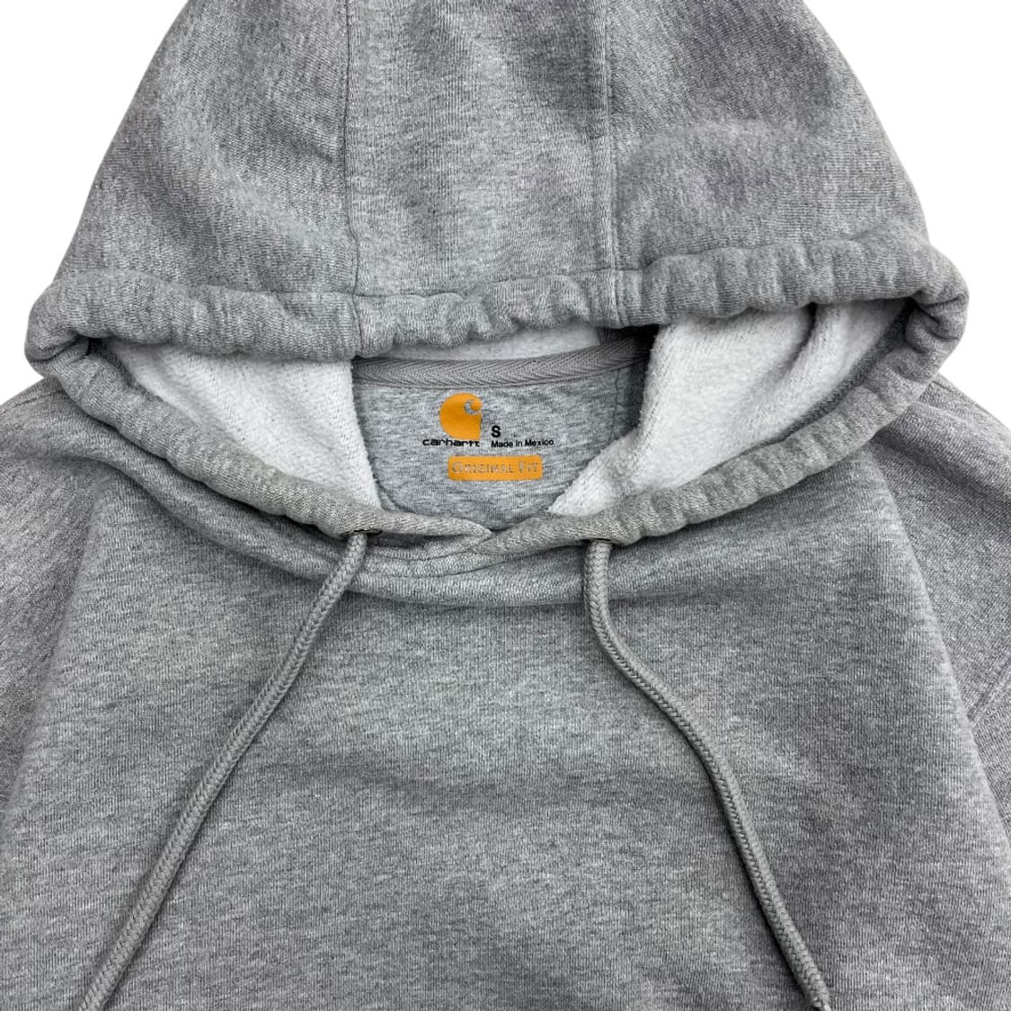 칼하트 로고 그레이 후드 S 상품이미지5