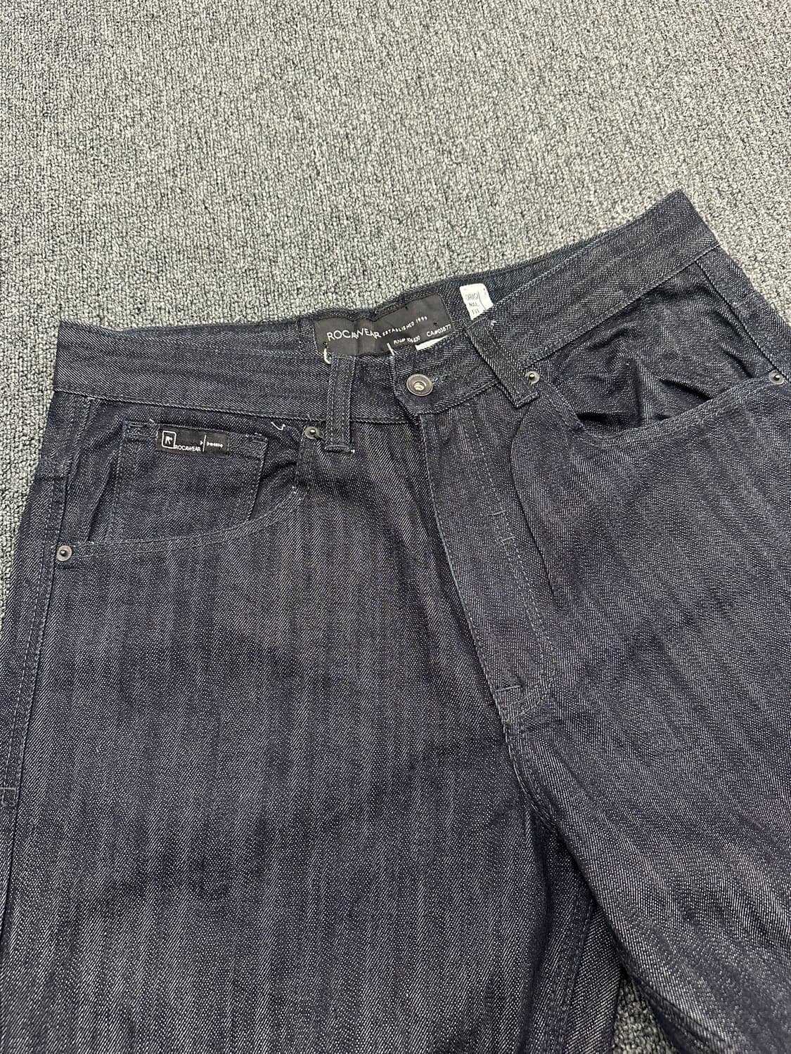 34) ROCAWEAR 로카웨어 올드스쿨 힙합팬츠 흑청 데님팬츠 상품이미지7