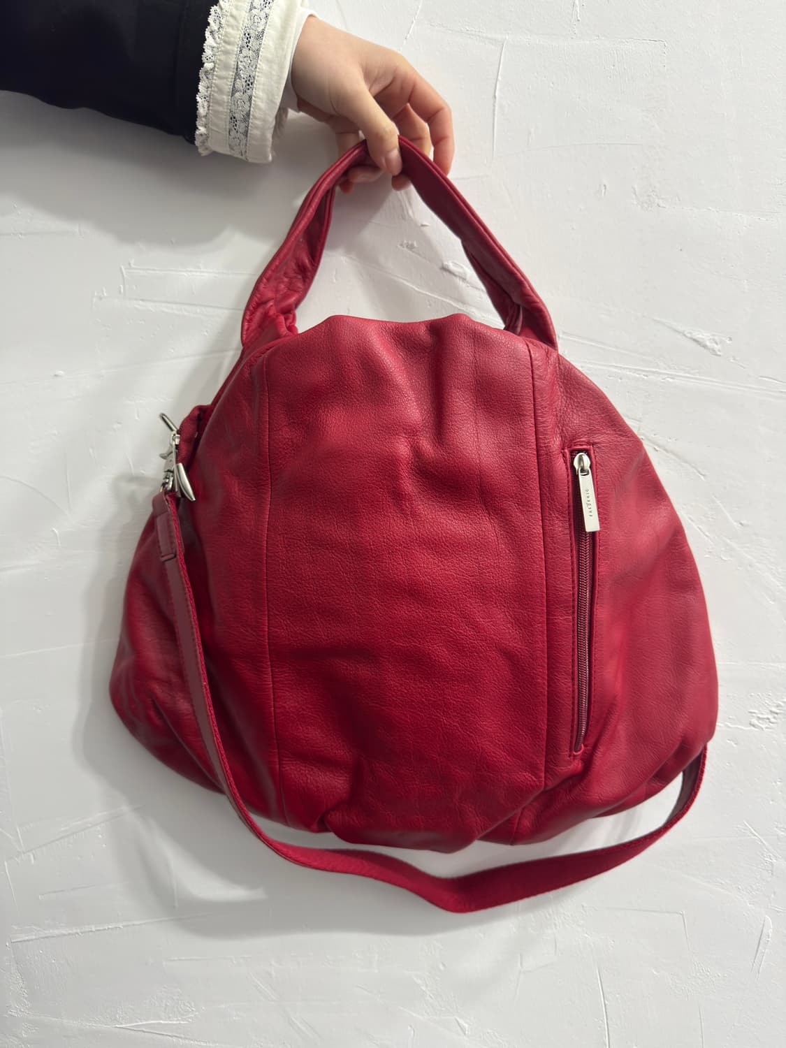 frederic red leather bag 상품이미지3