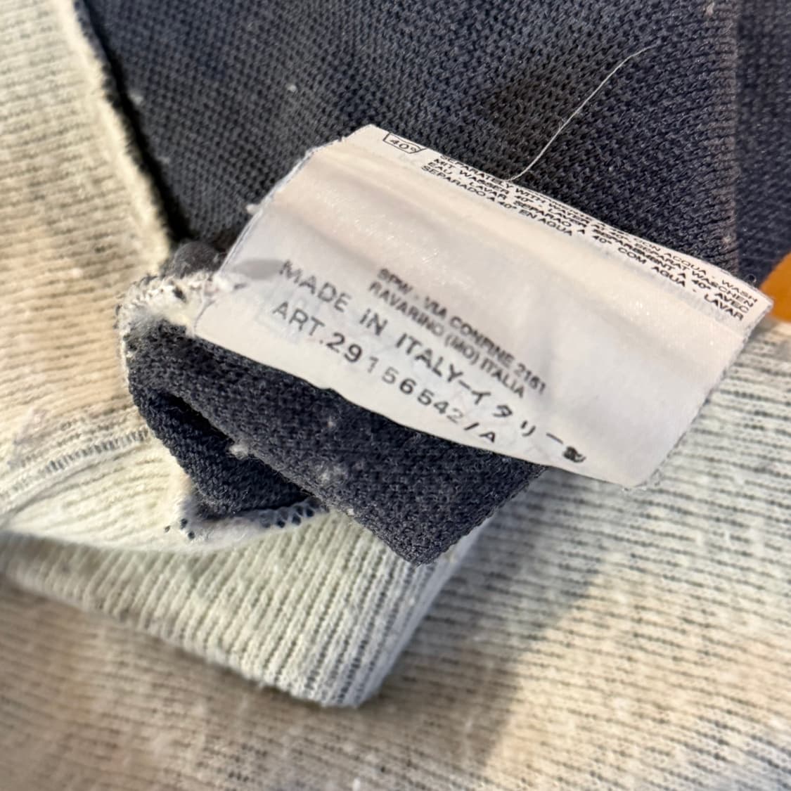 90s 스톤아일랜드 그린와펜 모크넥 니트 상품이미지9